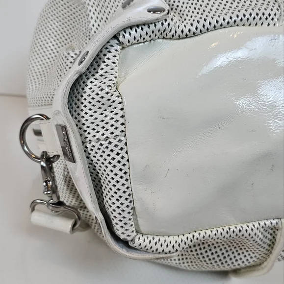 Kooba Vintage White Mesh Leather Hobo Bag - Chic & Unique! - Picture 11 of 16